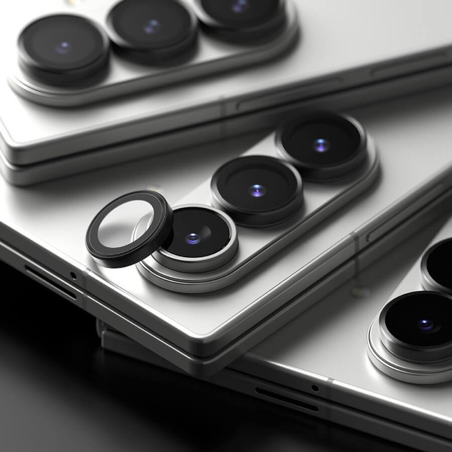 Протектор за Камерата на Samsung Z Fold 7, Ringke Cam Lens Frame Glass 2бр., Черен (5)