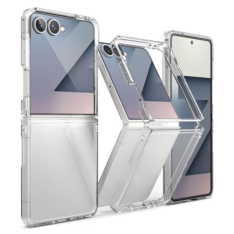 Тънък Калъф за Samsung Z Flip 7, Ringke Fusion Case, Прозрачен (4)