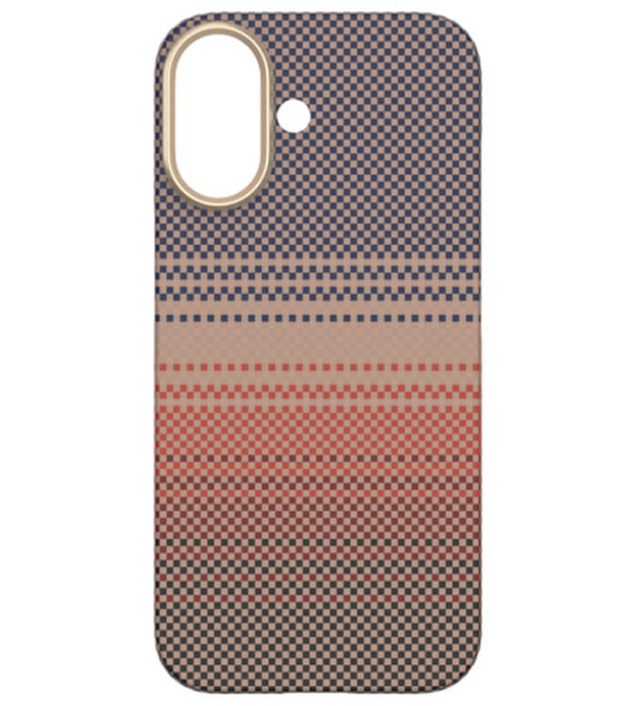 Magsafe Калъф за iPhone 17, Pitaka Edge Sunset Case, Кафяв (6)