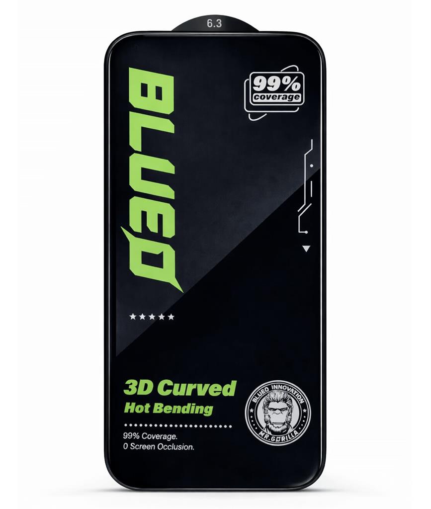 Широк Стъклен Протектор за iPhone 17, Blueo Narrow Border Glass, Прозрачен (2)