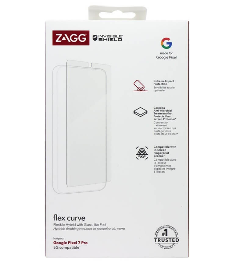 Протектор за Google Pixel 7 Pro, ZAGG Invisible Shield Flex Curve Glass, Прозрачен (6)