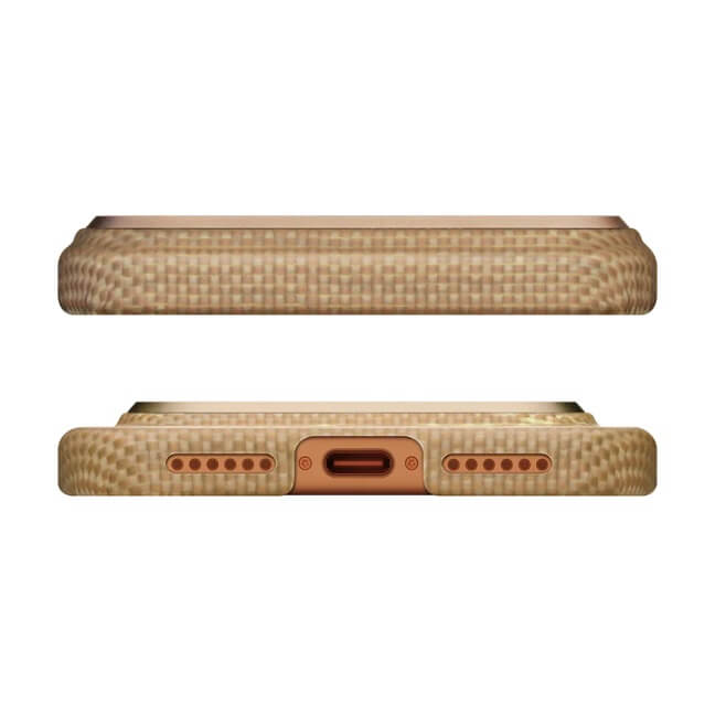 Подаръчен комплект за iPhone 17 Pro, Pitaka Golden Glint (Limited Art Edition), Кафяв (6)