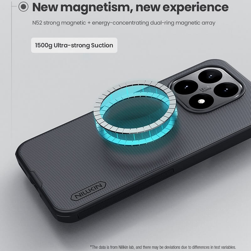 Magsafe Калъф за Xiaomi 15T, Nillkin Super Frosted Pro Case, Черен (8)