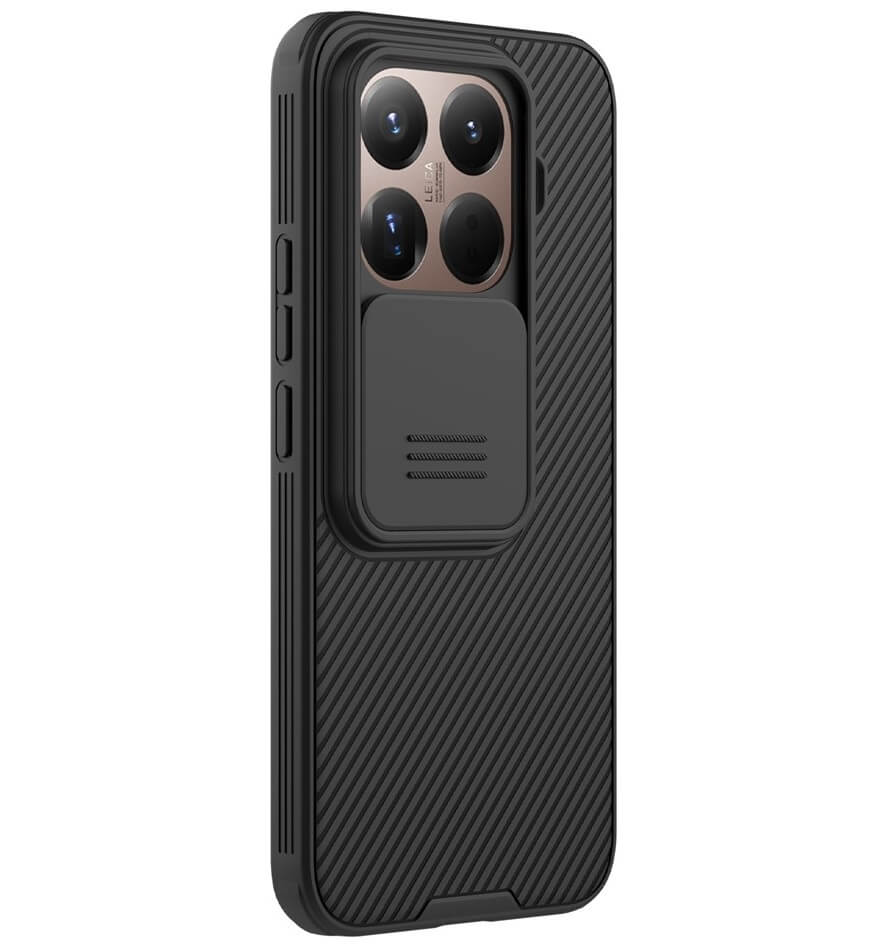 Калъф с Плъзгач за Камера за Xiaomi 15T Pro, Nillkin CamShield Pro Case, Черен (2)