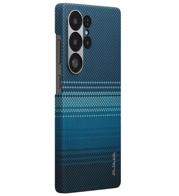 Magsafe Калъф за Samsung S25 Ultra, Pitaka Edge Case Moonrise, Син