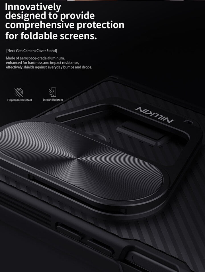 Magsafe Калъф за Samsung Z Fold 7, Nillkin CamShield Prop Magnetic Case, Черен (6)