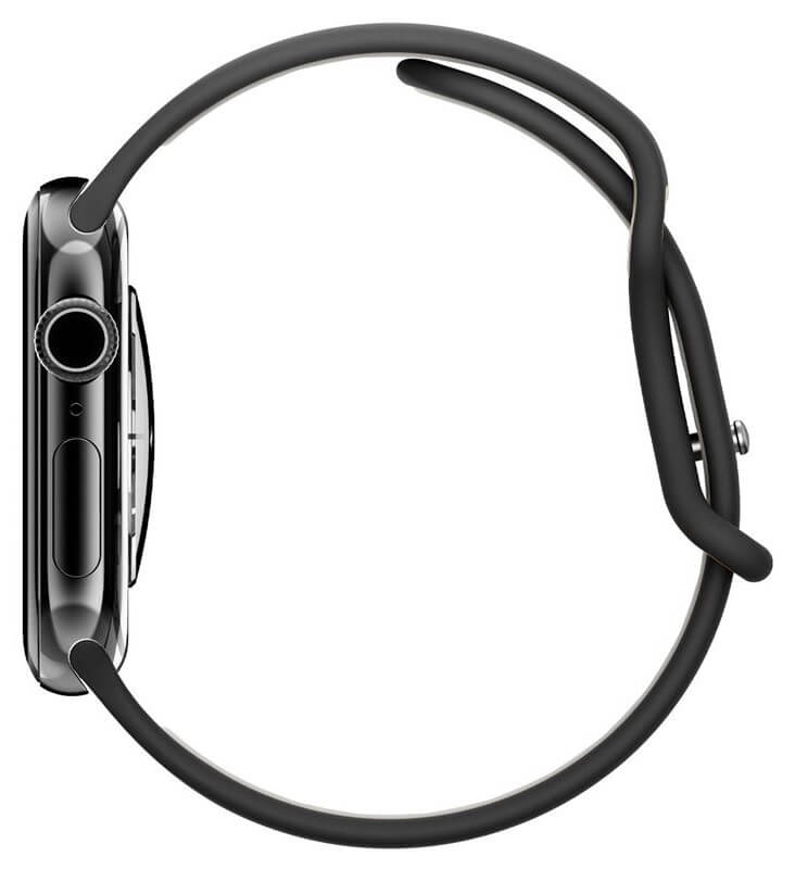 Силиконова Каишка за Apple Watch 42/ 41/ 40mm, Spigen Nano Pop Band, Черен (2)