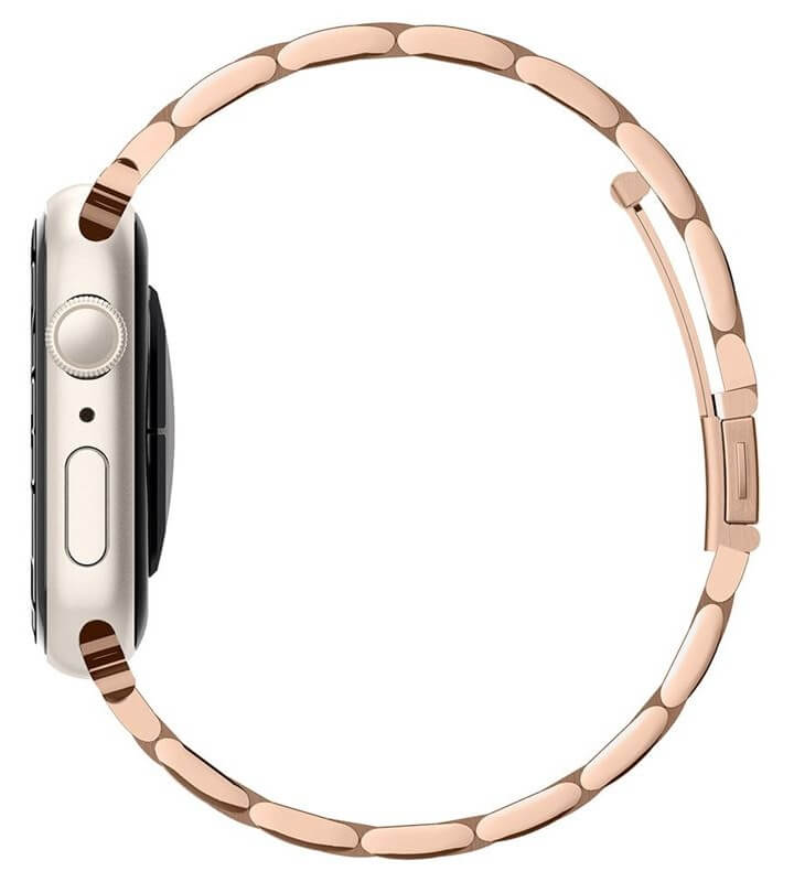 Метална Каишка за Apple Watch 42/ 41/ 40/ 38mm, Spigen Modern Fit Band, Розов (2)