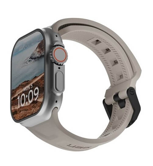 Силиконова Каишка за Apple Watch 49/ 46/ 45/ 44/ 42mm, UAG Scout Band, Сив