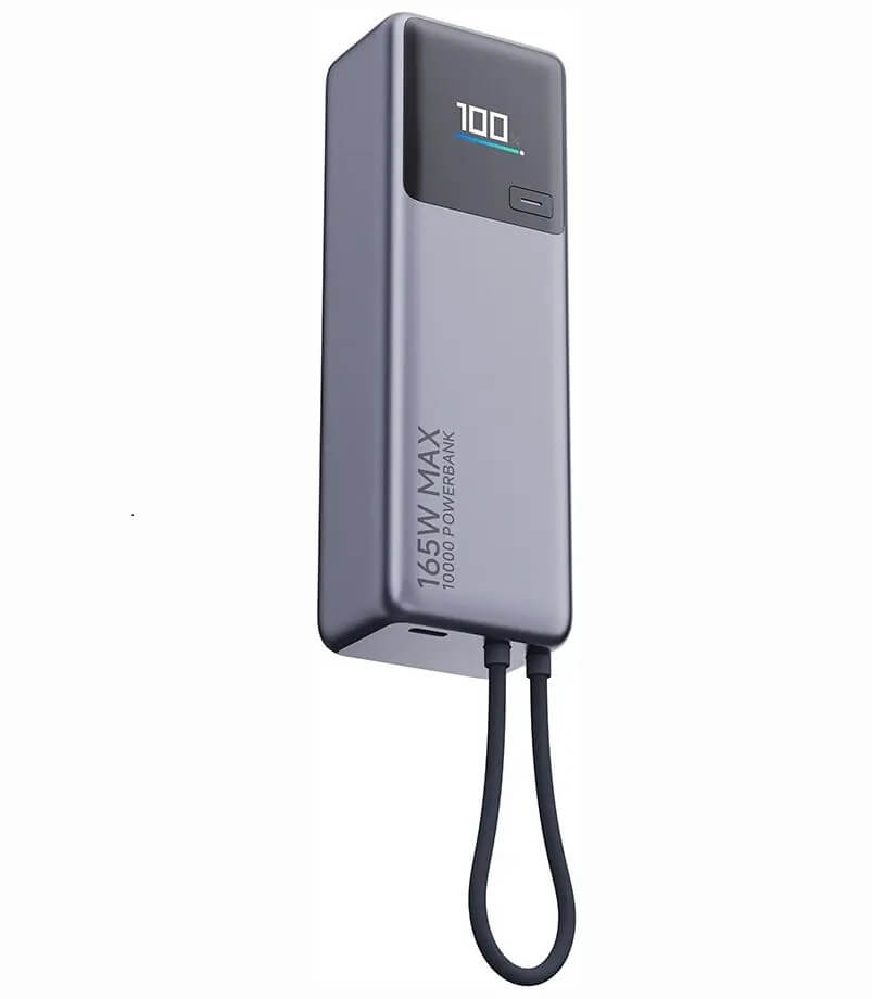 Външна Батерия, Xiaomi 165W 10000 mAh PB1165MI, Сив (3)