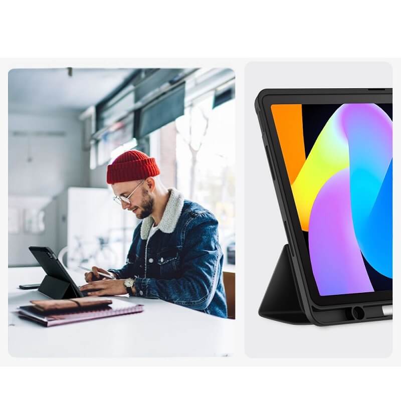 Калъф за Lenovo Idea Tab 11" TB-336, Tech-Protect Trifold Slim Pen Case, Черен (7)