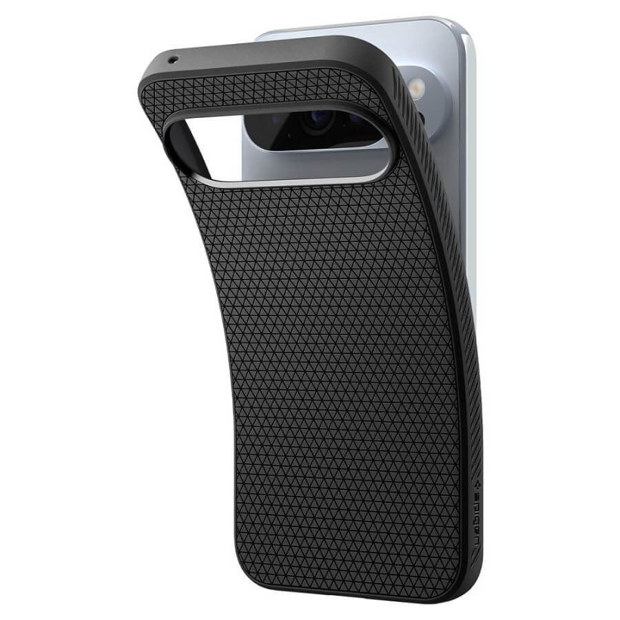 Противоударен Калъф за Google Pixel 10 Pro XL, Spigen Liquid Air Case, Черен (11)