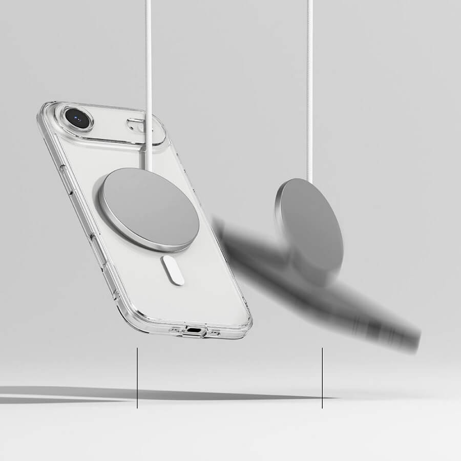 Magsafe Калъф за iPhone Air, Ringke Fusion Magnetic Case, Прозрачен (6)