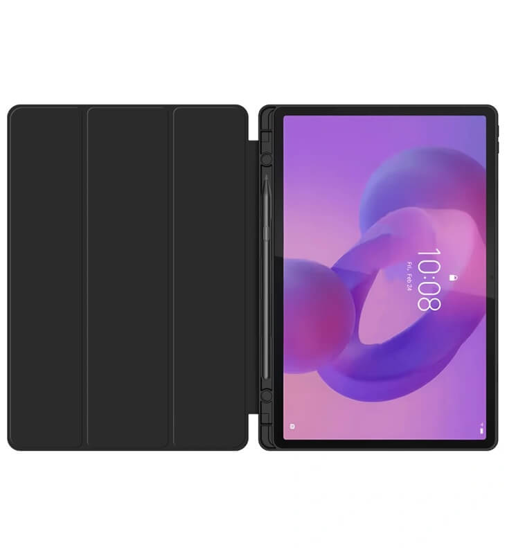 Калъф за Lenovo Idea Tab Pro 12.7" TB-373, Tech-Protect Trifold Slim Pen Case, Черен (2)