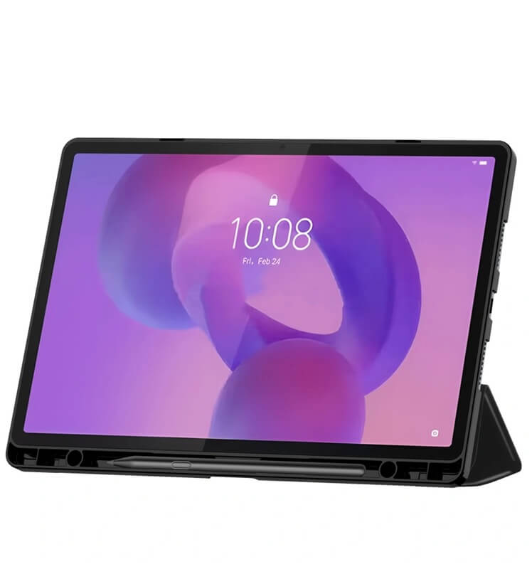 Калъф за Lenovo Idea Tab Pro 12.7" TB-373, Tech-Protect Trifold Slim Pen Case, Черен (5)