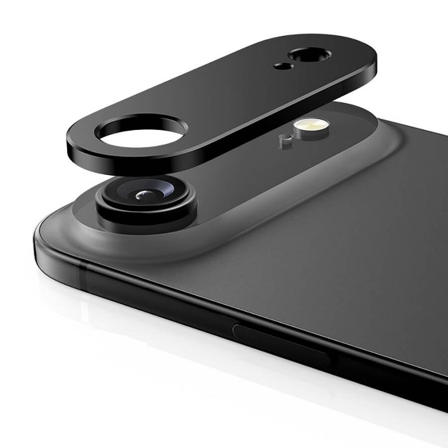 Протектор за Камерата на iPhone Air, Camalloy Fit Plus Glass, Черен