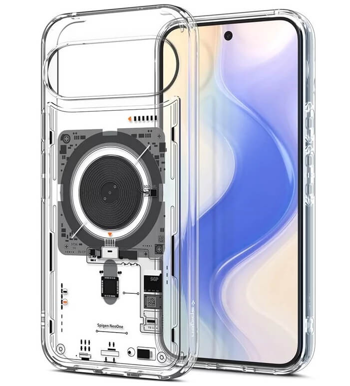 Magsafe Калъф за Google Pixel 10 Pro/ 10, Spigen Ultra Hybrid Neo One Case, Прозрачен