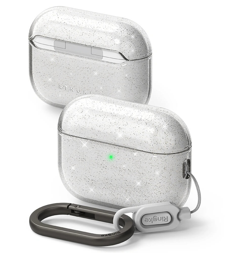 Калъф за Apple Airpods Pro 3, Ringke Air Glitter Case, Прозрачен