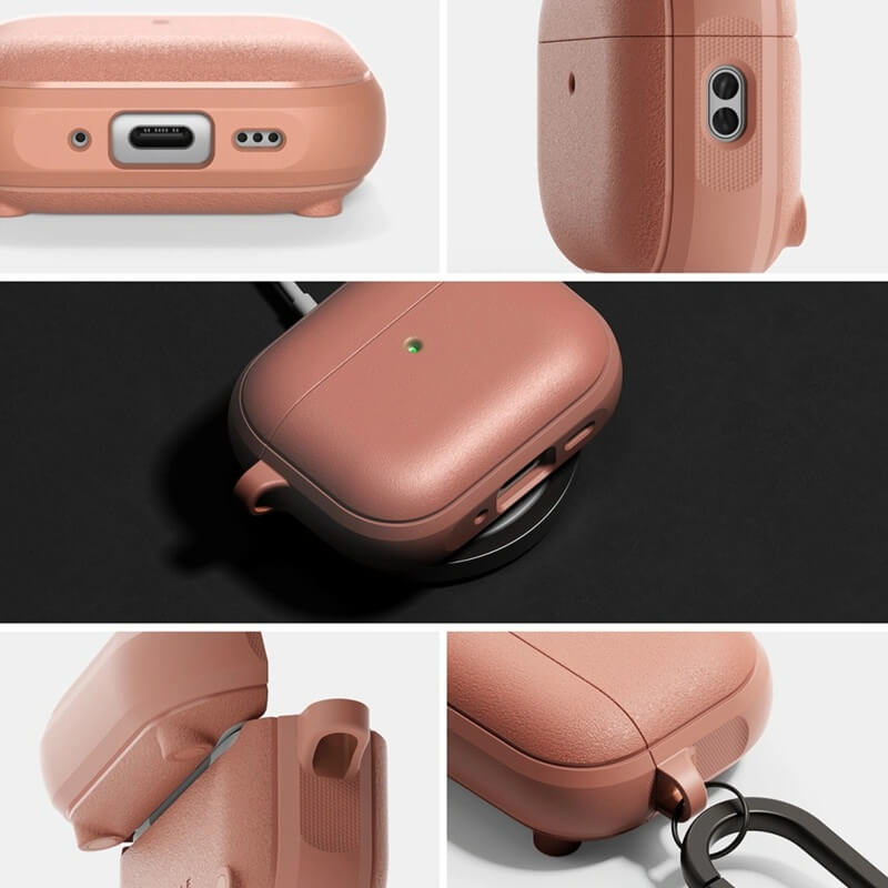 Калъф за Apple AirPods Pro 3, Ringke Onyx Magnetic Case, Розов (3)