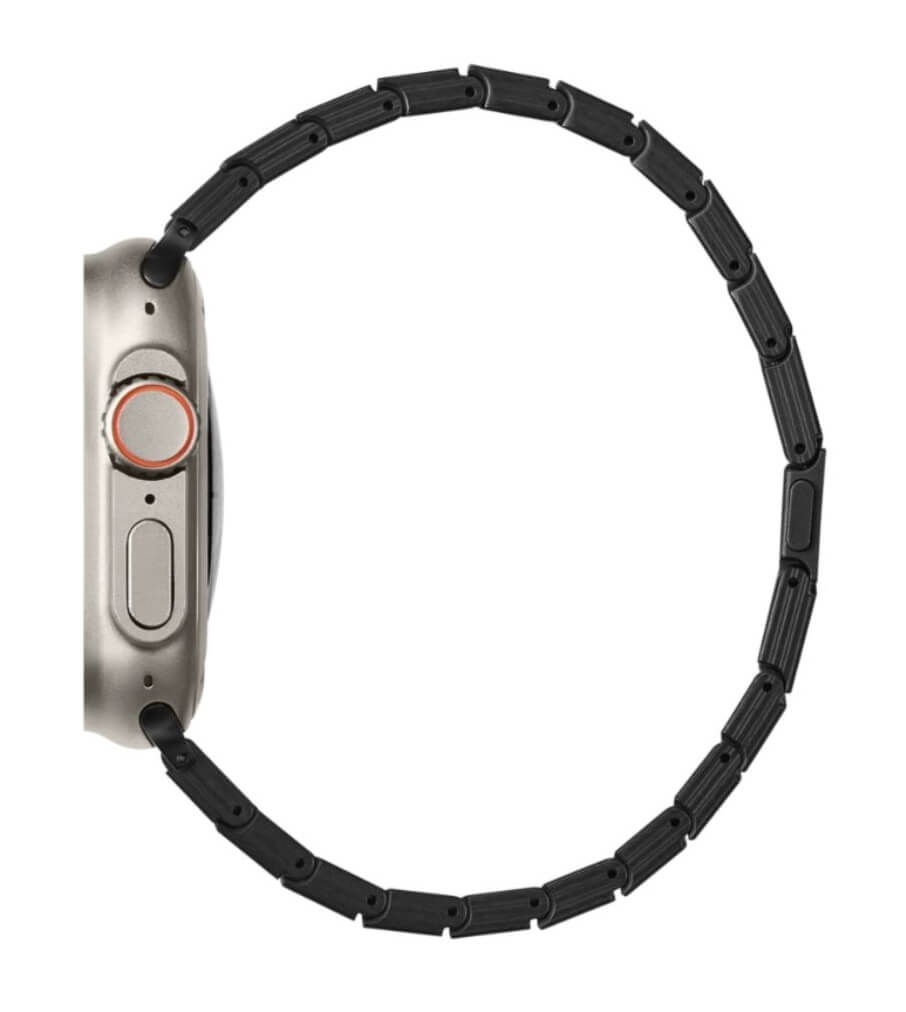 Кевларена Каишка за Apple Watch, Pitaka Carbon Fiber Watch Band Moon, Син (5)