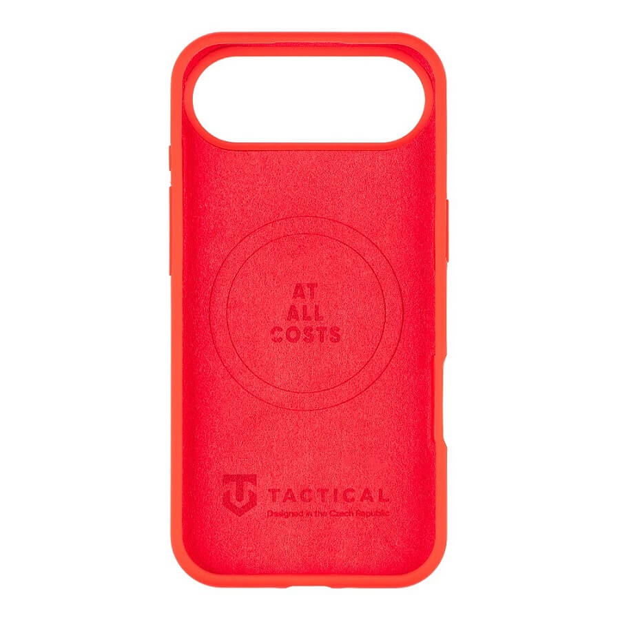 Magsafe Силиконов Калъф за iPhone Air, Tactical MagForce Velvet Smoothie Case, Червен (4)