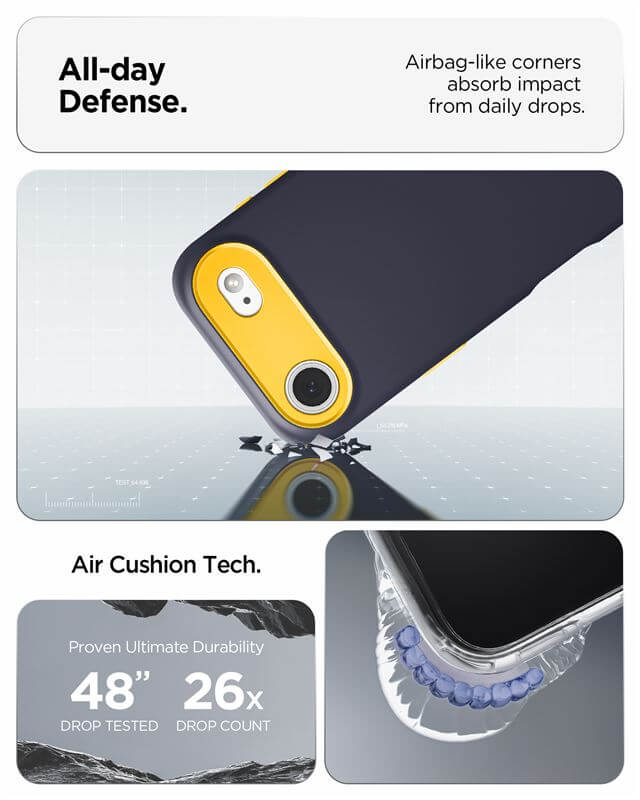 Magsafe Калъф за iPhone Air, Spigen Nano Pop Case, Син (9)
