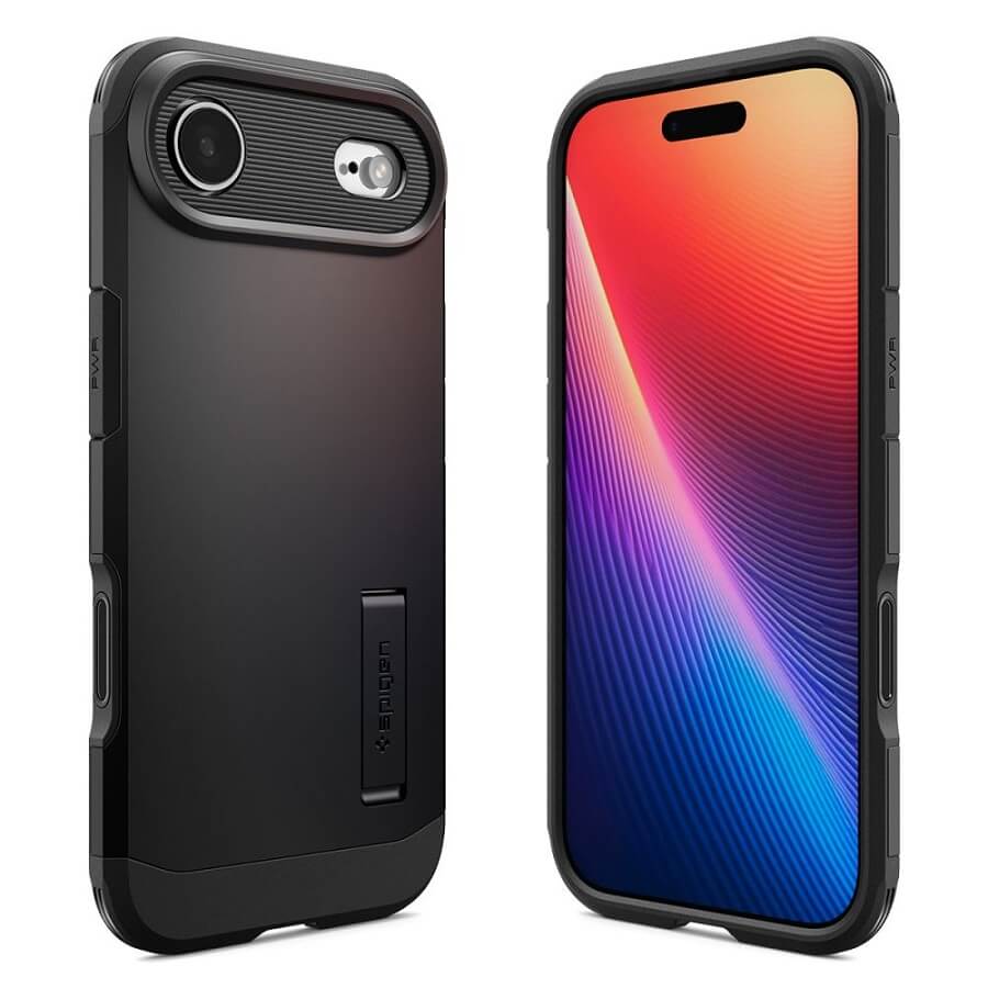 MagSafe Противоударен Калъф за iPhone Air, Spigen Tough Armor T Case, Черен (6)
