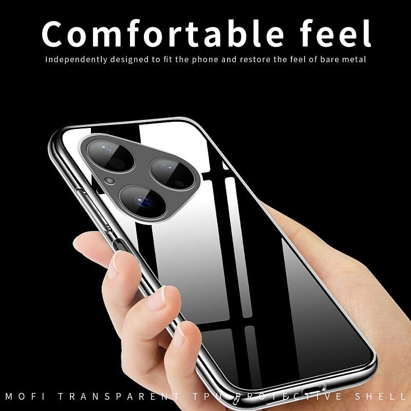 Силиконов Калъф за Huawei Pura 80, Slim Transperant Case, Прозрачен (5)