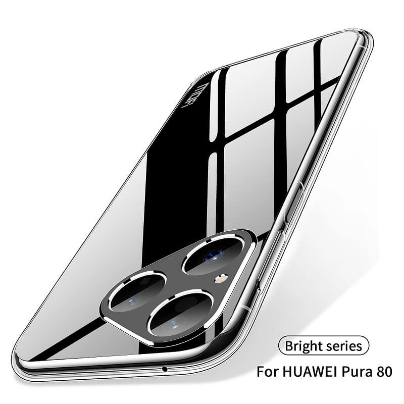 Силиконов Калъф за Huawei Pura 80, Slim Transperant Case, Прозрачен (2)