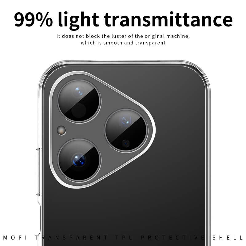 Силиконов Калъф за Huawei Pura 80, Slim Transperant Case, Прозрачен (4)