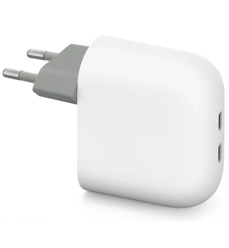 Оригинално Зарядно Google Pixel 67W 2xUSB-C GA09856, Бял