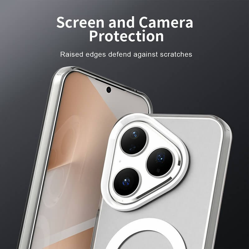 Magsafe Калъф за Huawei Pura 80, Hybrid Clear Case, Прозрачен (6)