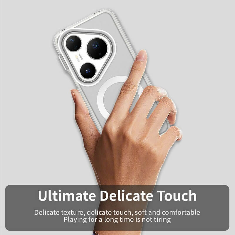 Magsafe Калъф за Huawei Pura 80 Pro, Hybrid Clear Case, Прозрачен (4)