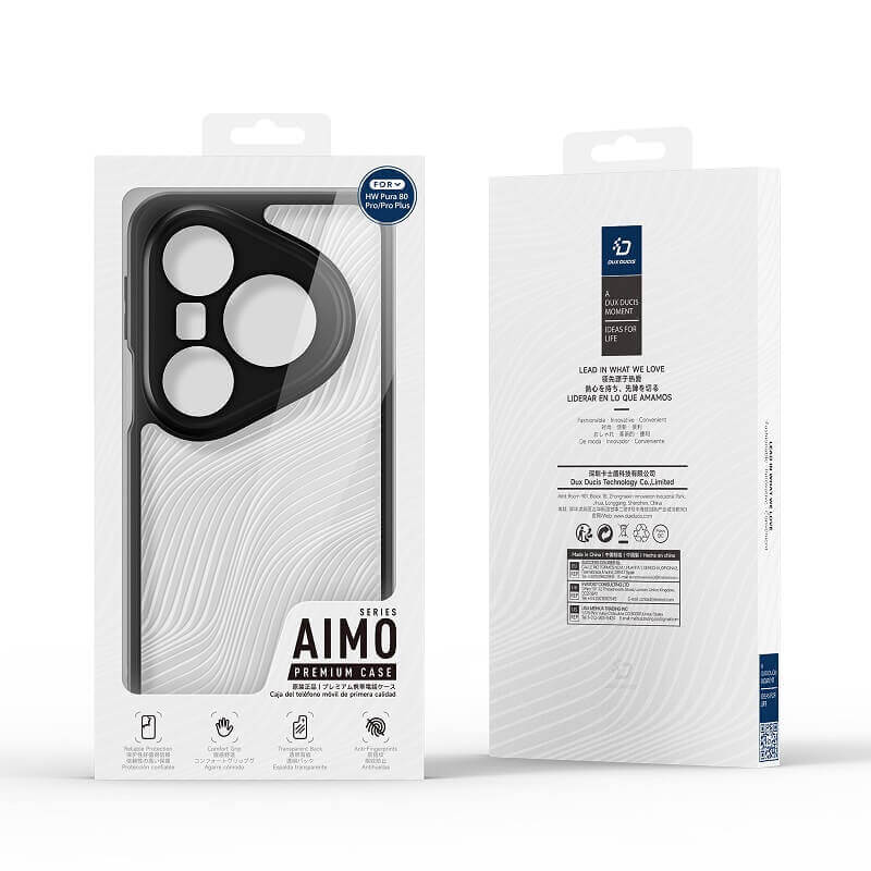 Елегантен Калъф за Huawei Pura 80 Pro, Dux Ducis Aimo Case, Черен (7)