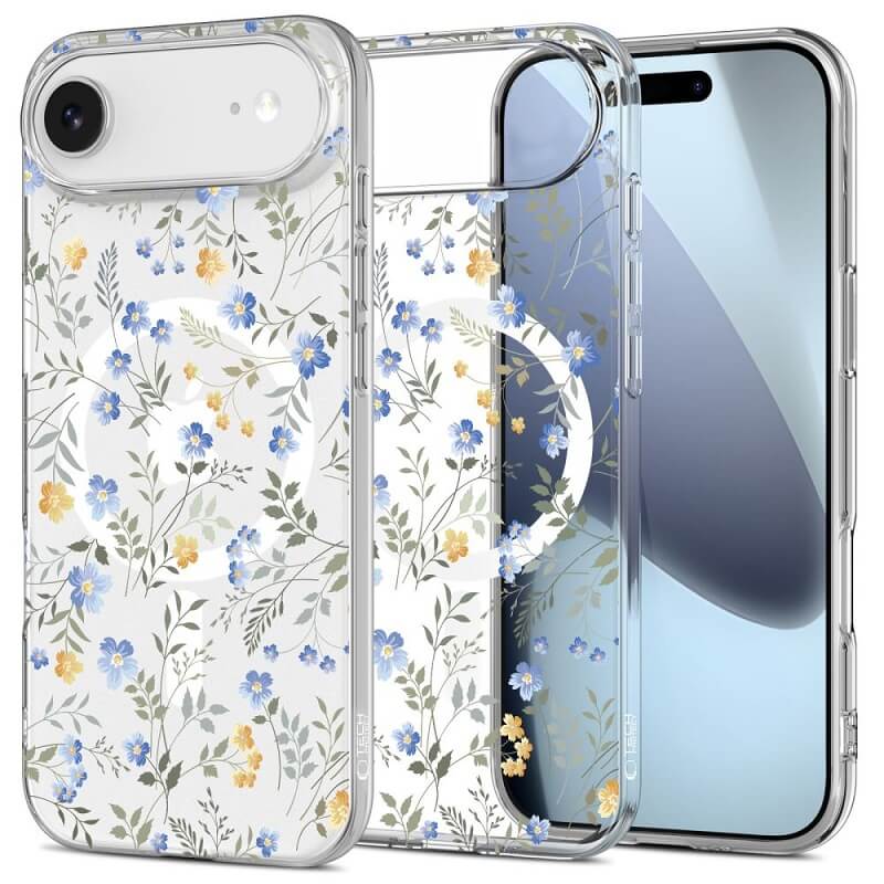 Magsafe Калъф за iPhone Air, Tech-Protect FlexAir Spring Flowers Case, Цветен
