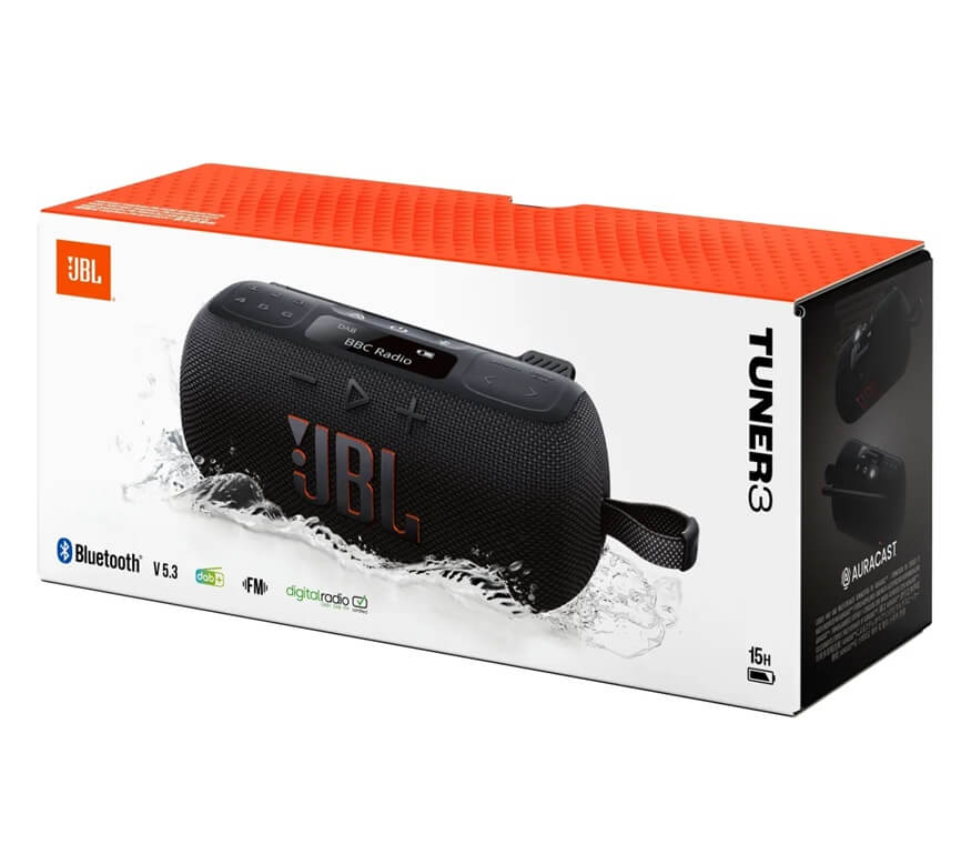 Преносимо Радио, JBL Tuner 3, Черен (8)