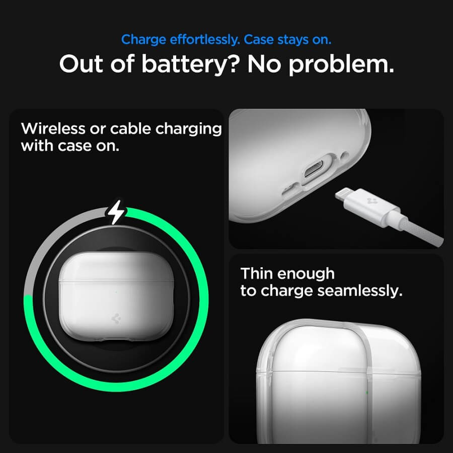 Силиконов Калъф за Apple Airpods Pro 3, Spigen Liquid Crystal Clear Case, Прозрачен (9)