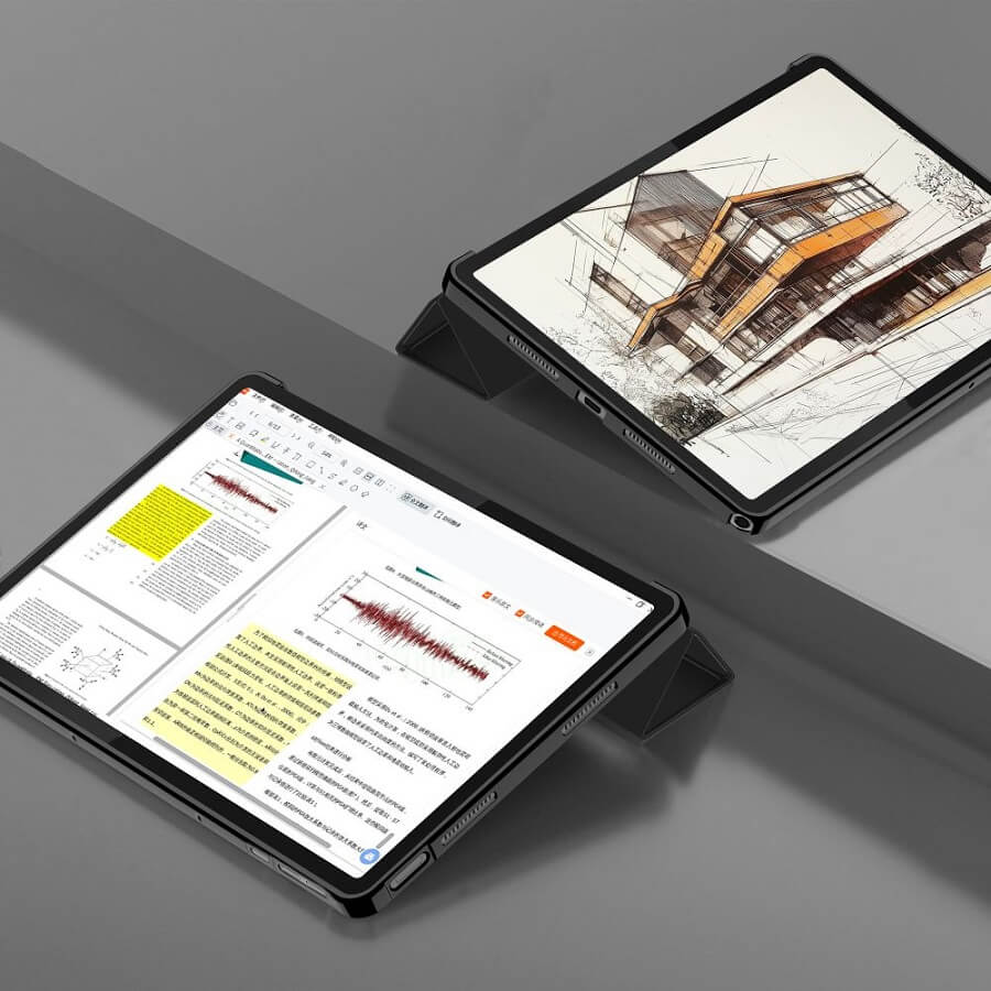 Защитен Калъф за Lenovo Tab K11 Plus 11.5" TB-352, Tech-Protect Smart Slim Case, Черен (6)