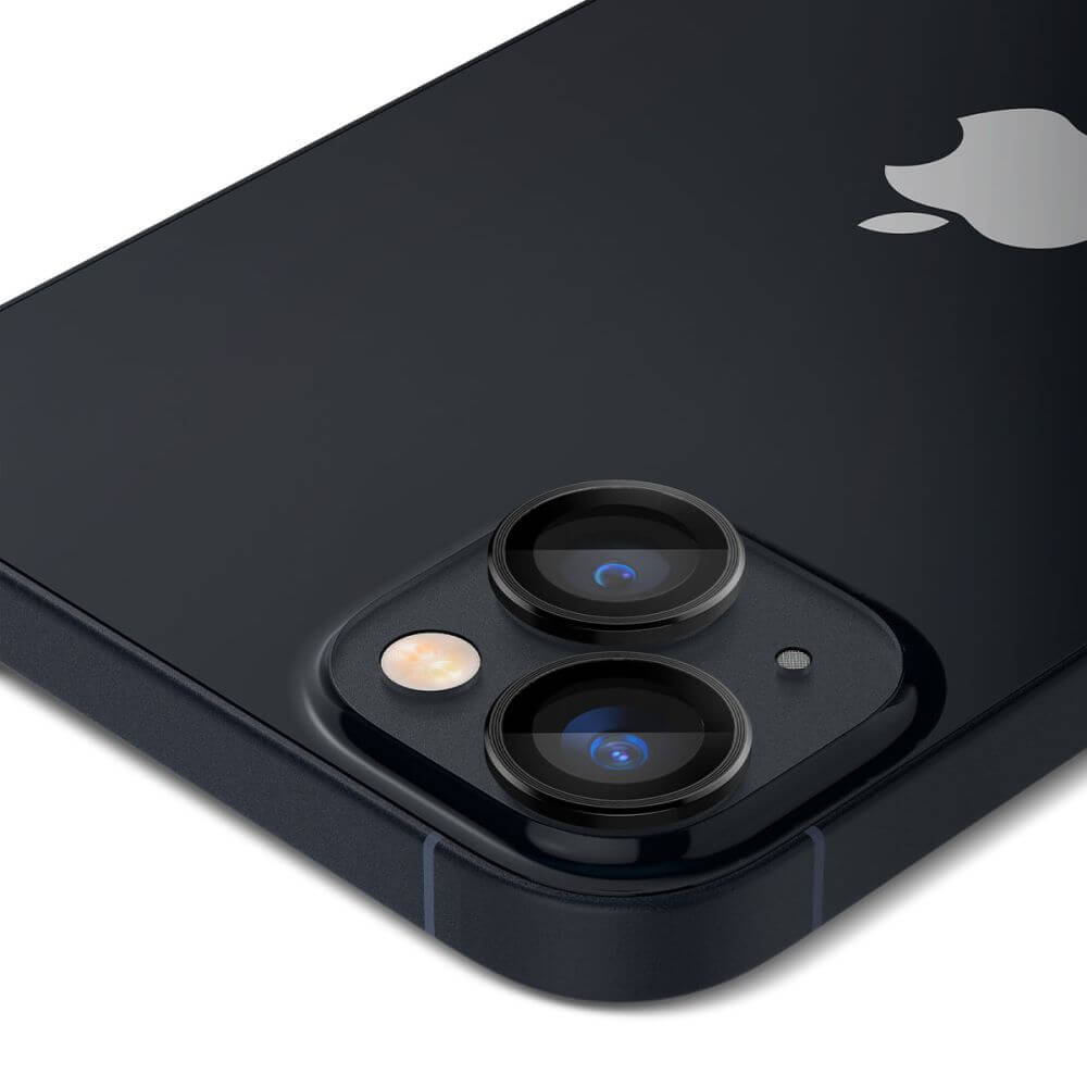 Протектор за Камерата на iPhone 17, Spigen EZ Fit Optik Pro Glass tR 2бр., Черен (4)