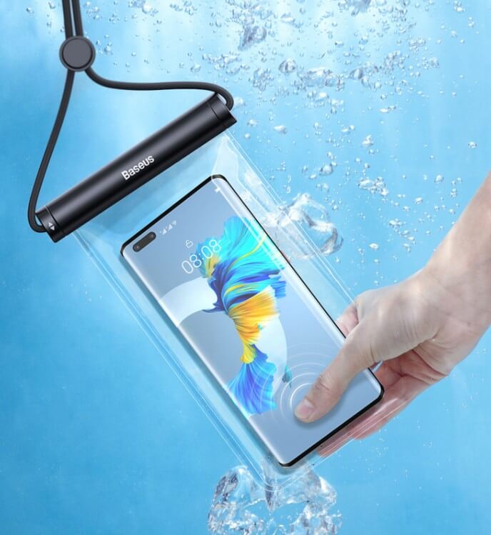 Универсален Водоустойчив Калъф, Baseus Waterproof Case, Прозрачен (2)