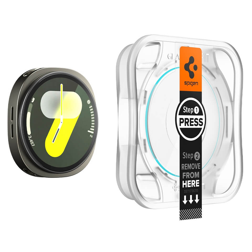 Стъклен Протектор за Samsung Watch 8 40mm, Spigen EZ Fit Glass 2бр., Прозрачен (3)