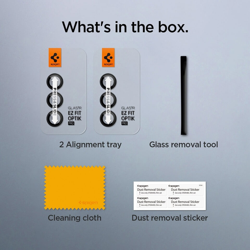 Протектор за Камерата на Samsung Z Fold 5, Spigen EZ Fit Optik Pro Glass tR 2бр., Черен (11)