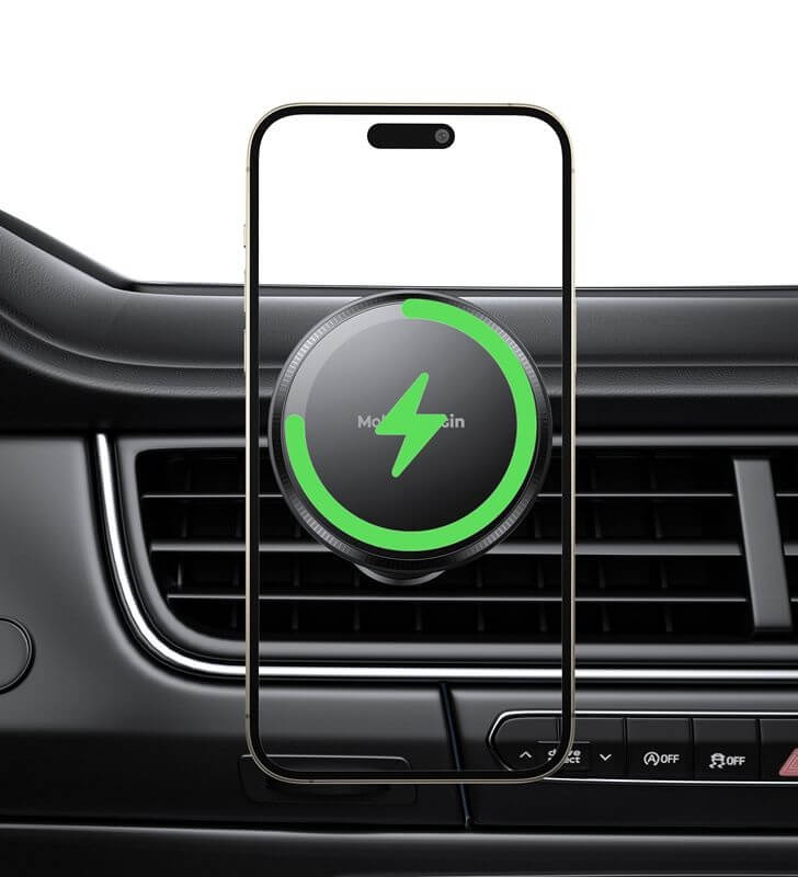 Безжично Зарядно за Кола, Mobile Origin MagSafe Car Charger 15w, Черен (2)