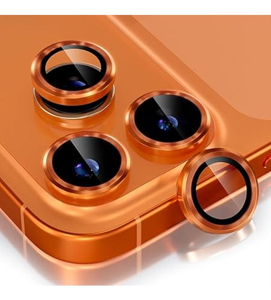 Протектор за Камерата на iPhone 17 Pro, Blueo Saphire Crystal Cam Lens Glass, Оранжев
