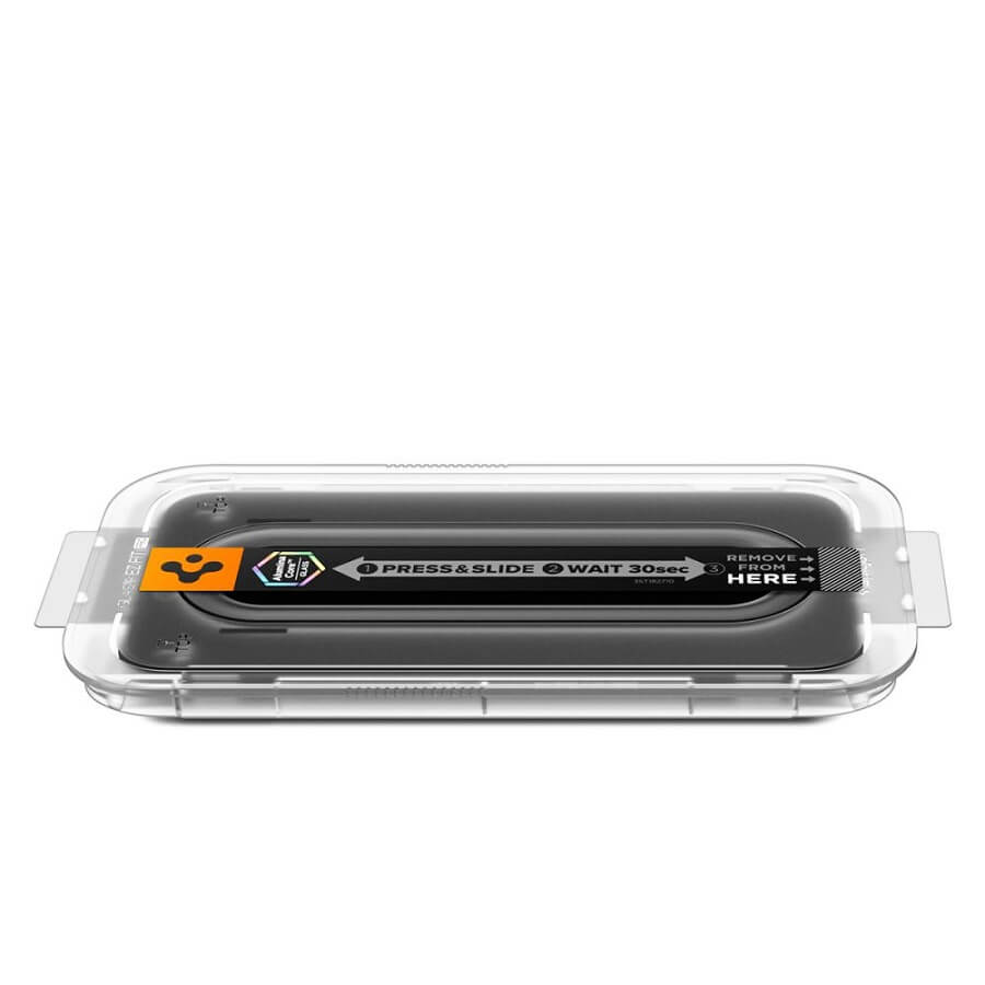 Затъмняващ Стъклен Протектор за iPhone Air, Spigen Privacy EZ Fit Pro Glass tR, Прозрачен (5)