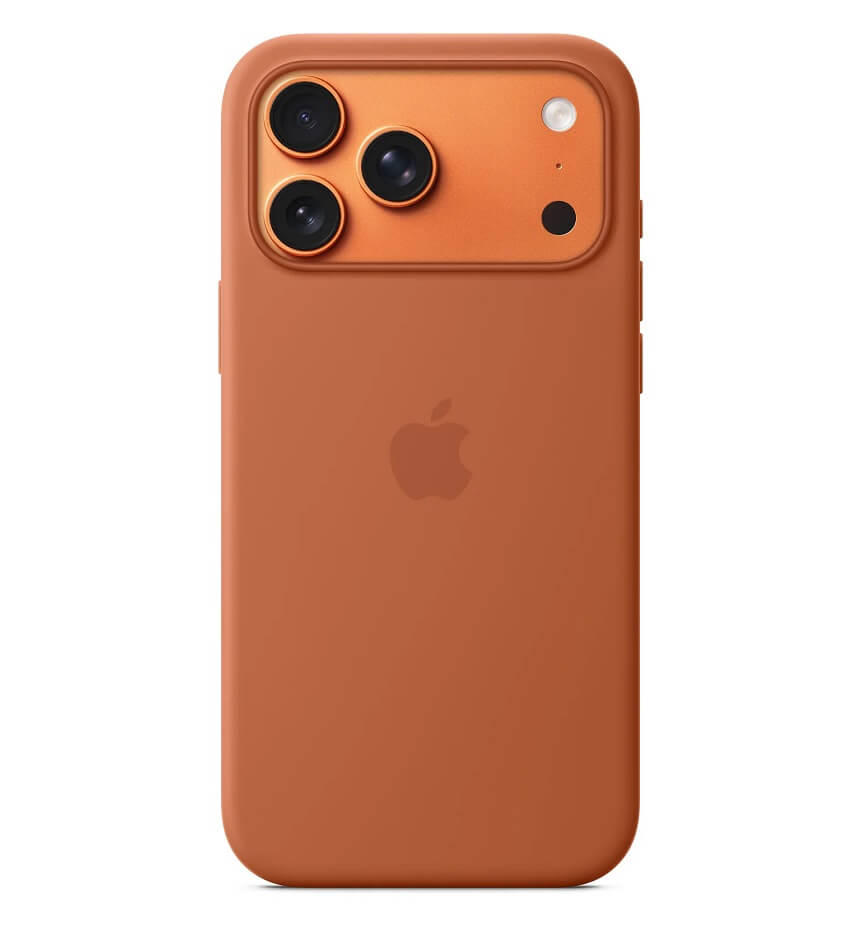 Оригинален Силиконов Калъф за iPhone 17 Pro, Silicone Magsafe Case MGFJ4ZM/A, Кафяв