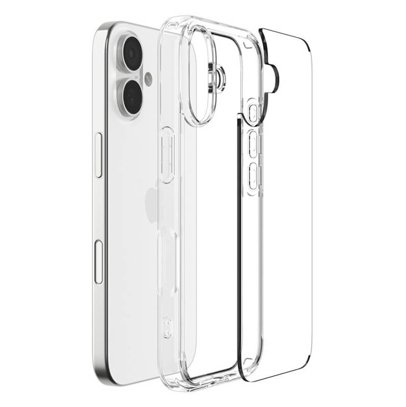Противоударен Калъф за iPhone 17, Spigen Ultra Hybrid Case, Прозрачен (7)