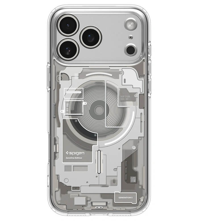 Magsafe Калъф за iPhone 17 Pro Max, Spigen Ultra Hybrid Neo One Case, Прозрачен (2)