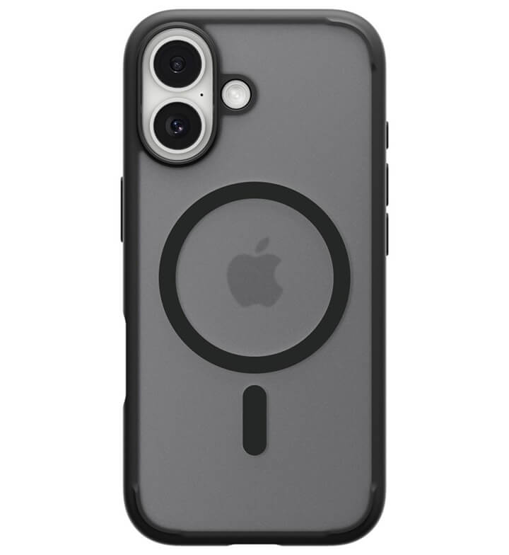 Magsafe Противоударен Калъф за iPhone 17, Spigen Ultra Hybrid Frost Case, Черен