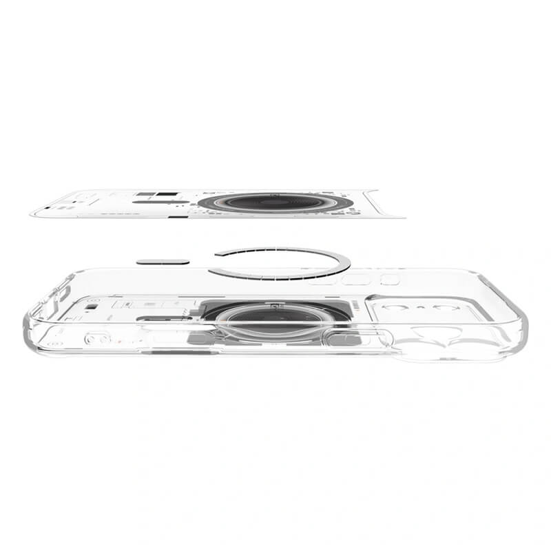 Magsafe Калъф за iPhone 17 Pro Max, Spigen Ultra Hybrid Neo One Case, Прозрачен (5)